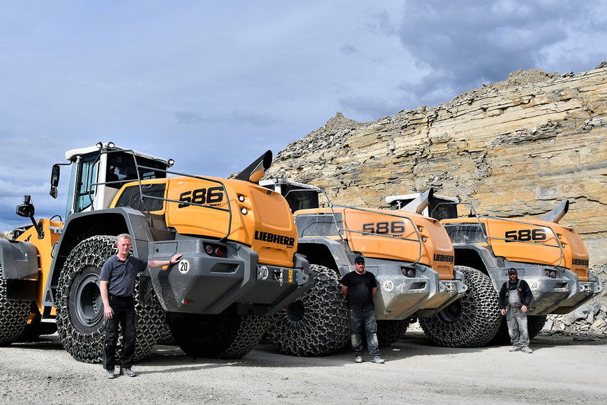 Economical in mining operations: third Liebherr L 586 XPower wheel loader for the Rinsche gravel plant